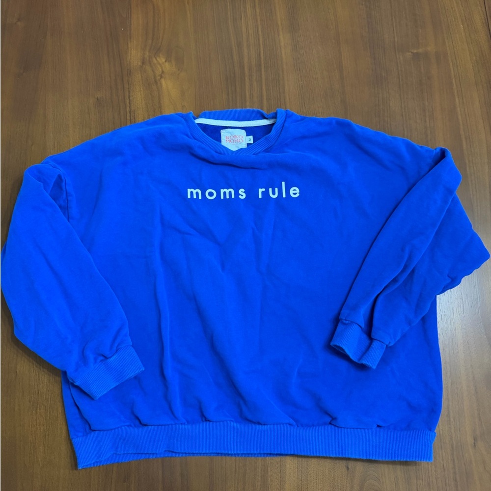 Koko Momo "Mom's Rule" Vintage Sweatshirt Women’s Size Medium